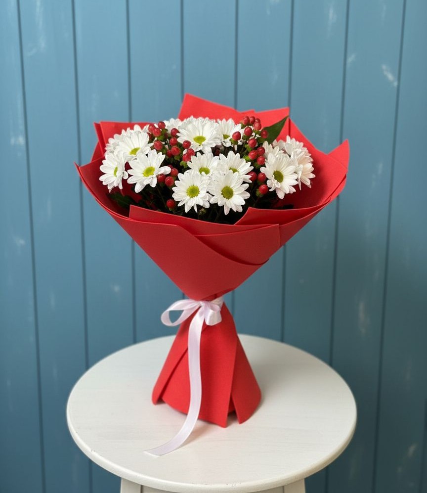 Букет цветов из: Хризантемы в город Кимры