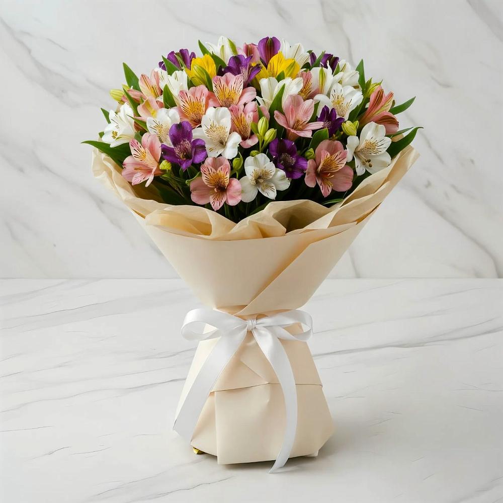 Букет цветов из: Альстромерии в город Кимры