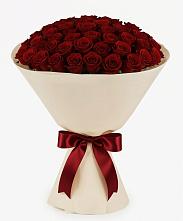 Букет 101 Бордовая роза Блэк Бакарра в город Кимры