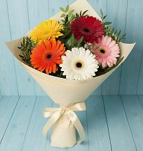 Букет цветов из:  Герберы в город Кимры