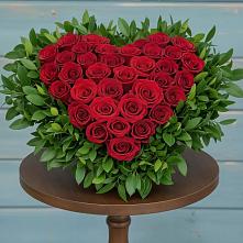 Цветочная композиция из Розы в виде сердца #REPLACE_PRED# город Кимры