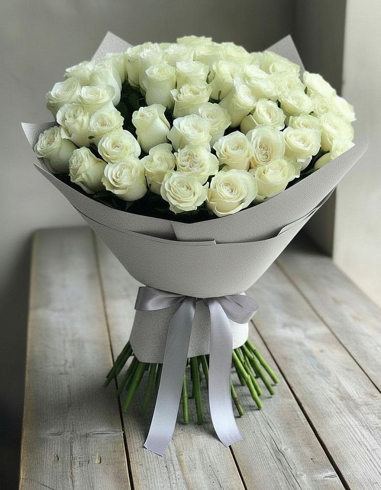 Букет 35 Белых роз в город Кимры