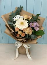 Букет цветов из:  Герберы и Хризантемы в город Кимры