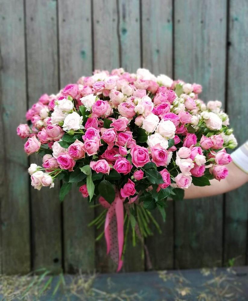 Букет Розовые кустовые розы Натали и Лав Лидия в город Кимры