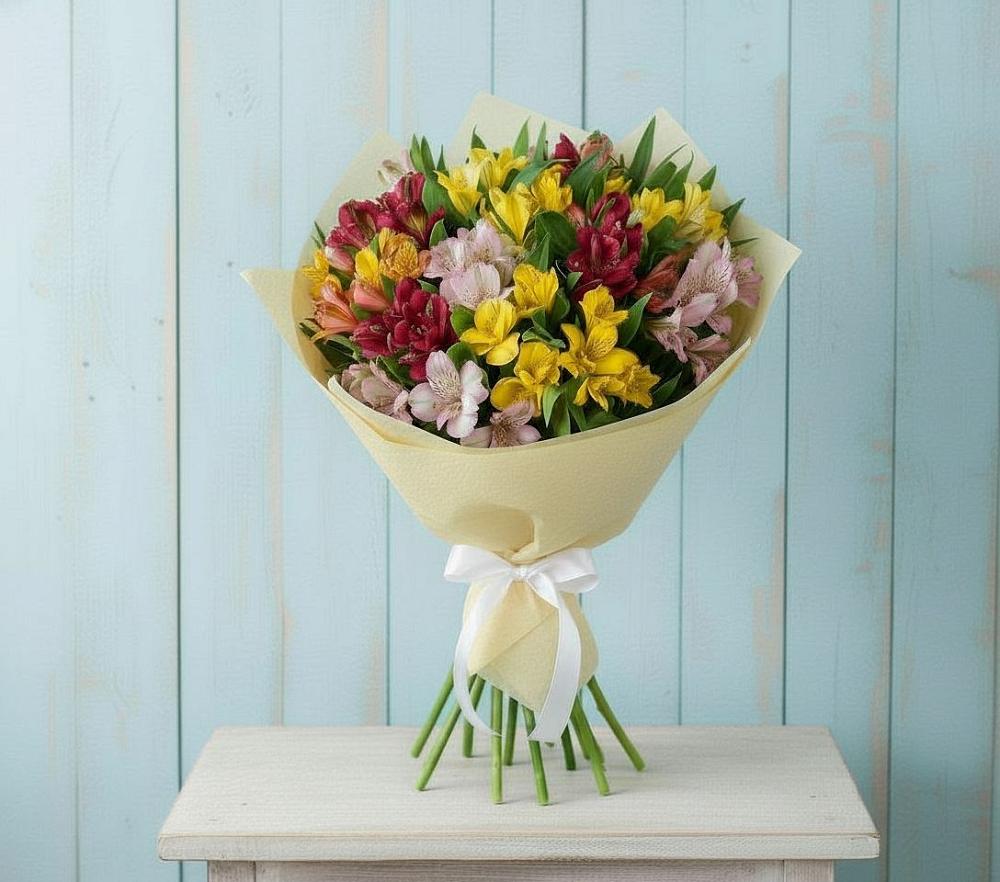 Букет цветов из: Альстромерии в город Кимры