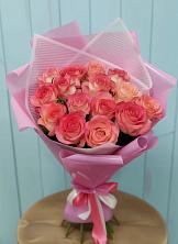 Букет 15 Розовых роз Равель в город Кимры