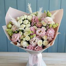Букет цветов из:  Альстромерии и Розы #REPLACE_PRED# город Кимры