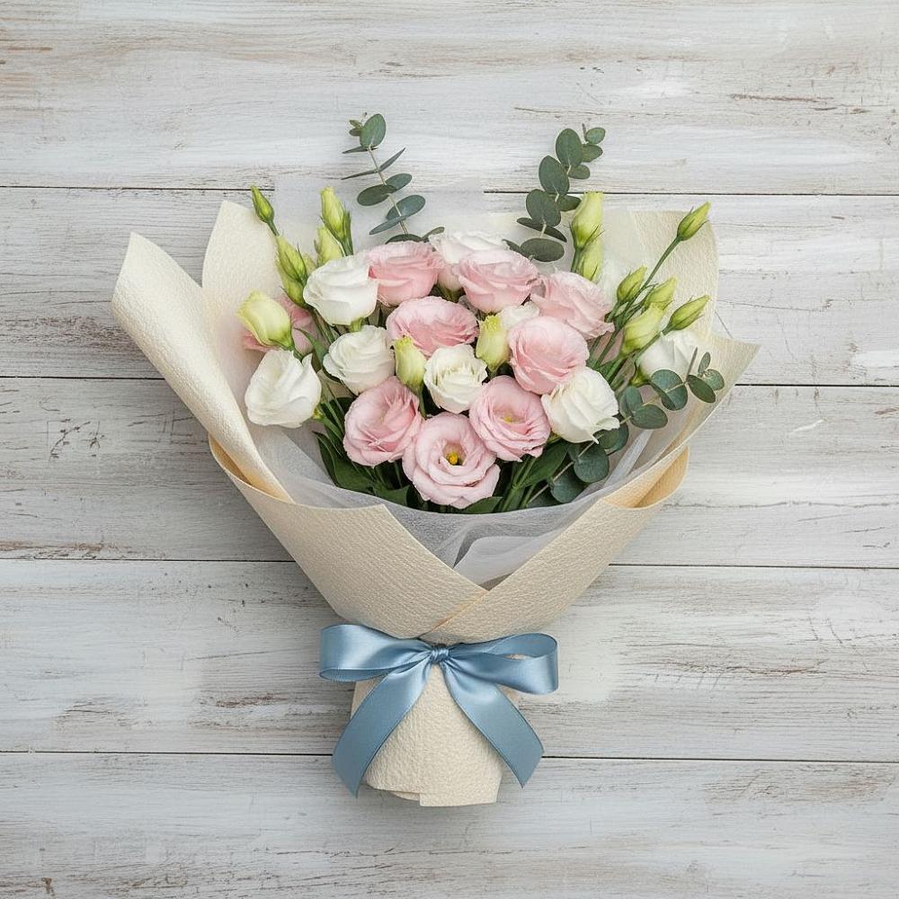 Букет цветов из: Лизиантусы в город Кимры